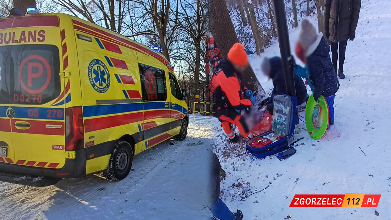 wypadek sanki zgorzelec
